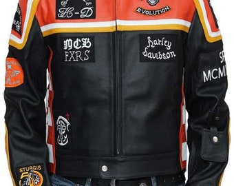 Mickey Rourke Harley Davidson & The Marlboro Man Jacket (Handmade/Customized)