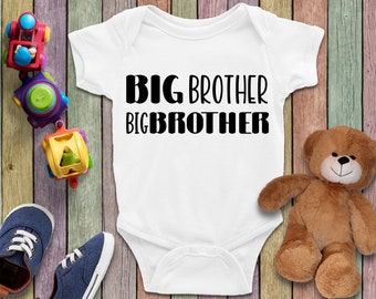 Big Brother Bodysuit, Shower Gift, Baby Boy Bodysuit, Baby Girl Clothes, Brother Baby Clothes, Baby Bodysuit, Cute Baby Clothes, Baby