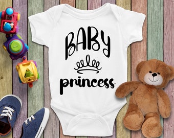 Baby Princess Bodysuit, Shower Gift, Baby Boy Bodysuit, Baby Girl Clothes, Travel Baby Clothes, Baby Bodysuit, Cute Baby Clothes, Baby