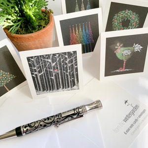 Holiday Designs | Mini Cards | Set of 6 with White Envelopes