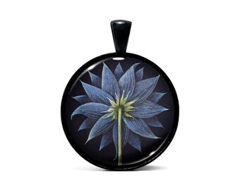 Wild Flower No.36 | Art Pendant in Black or Stainless