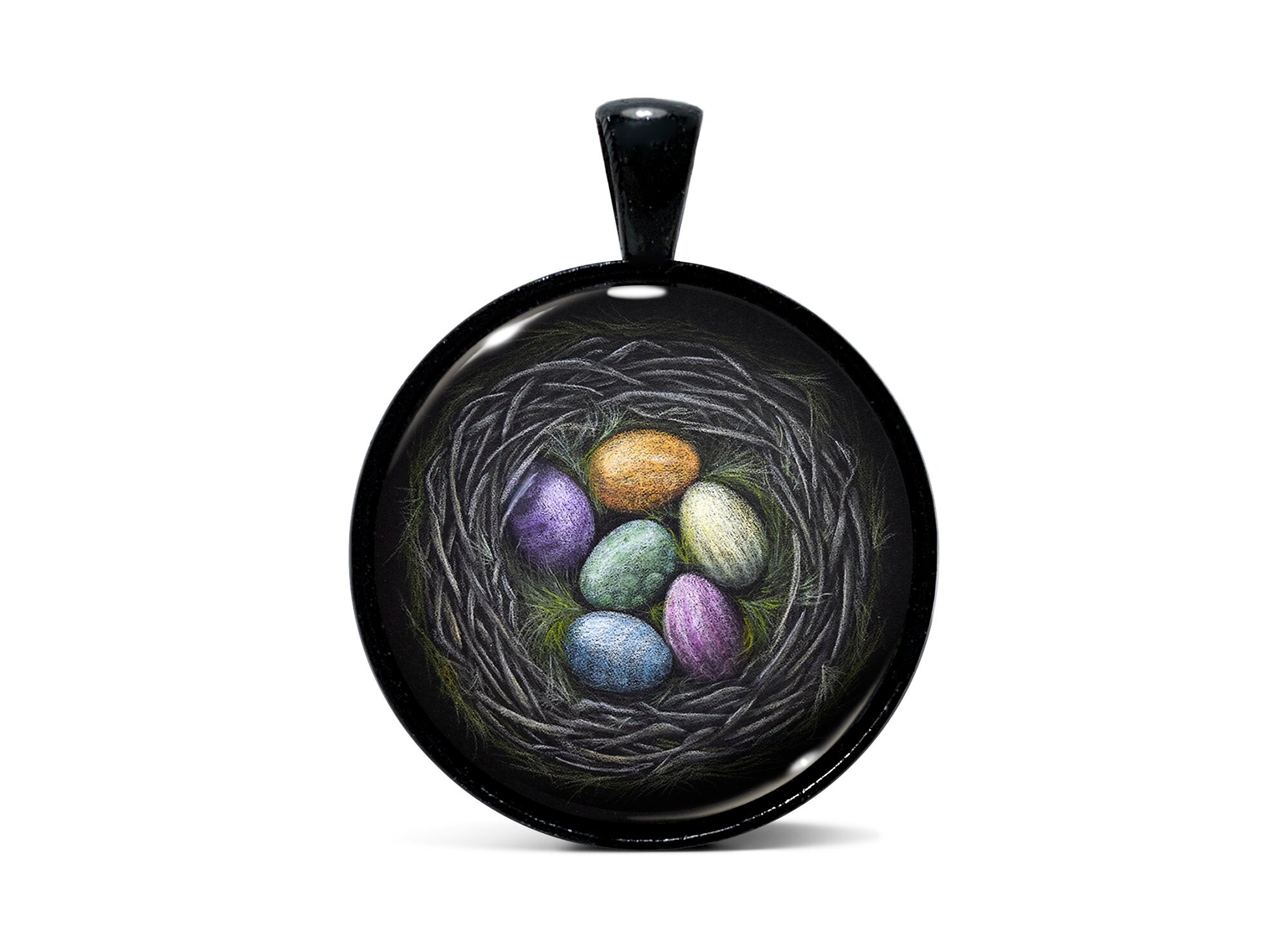 その他 nest(5) Nest No.5 | Art Pendant in Black or Stainless - Etsy