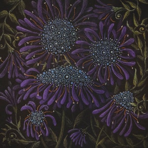 Wild Flowers No.24 | ORIGINAL colored pencil illustration