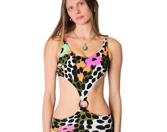 1960s Leopard Print Monokini | Swim | Vintage