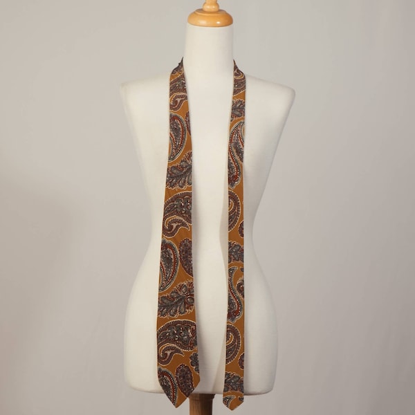 Lanvin Paris Pattern Printed Tie | Length 62" | VTG Vintage