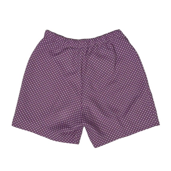 60s Purple and White Dotted Shorts | Waist 26-32 … - image 2