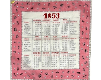 1953 年ヴィンテージ 陶器カレンダープレート - Etsy 日本