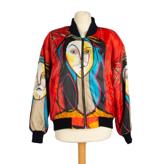 80s Picasso Print Jacket | Small | VTG Vintage - Etsy