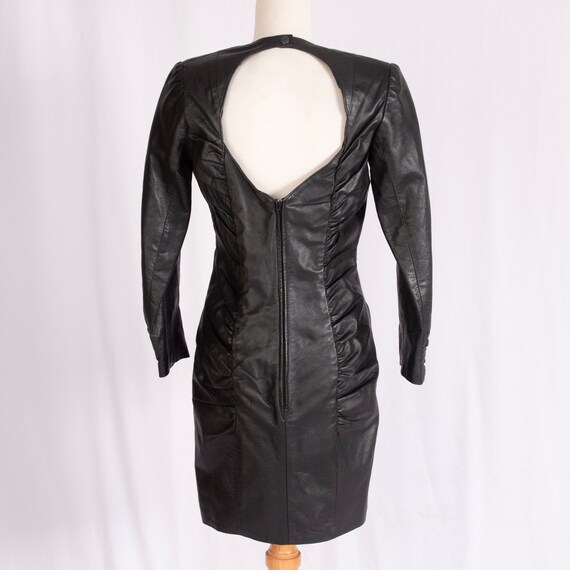 wilsons leather dress 1980s Black | Bust 34-36
