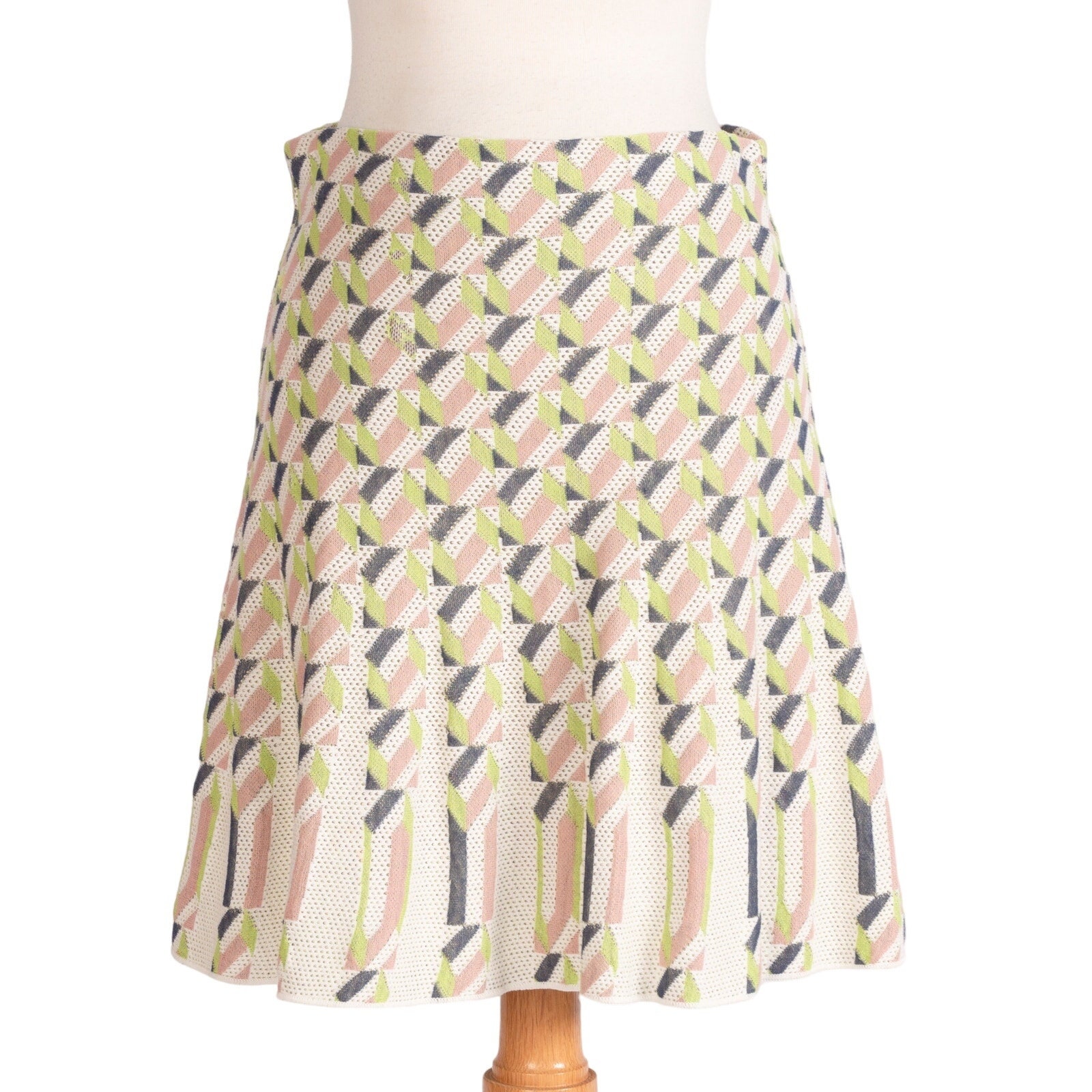 スカート vintage made in ITALY MISSONI skirt db M MISSONI Chevron Zig Zag Long Maxi Skirt in Antique Rose