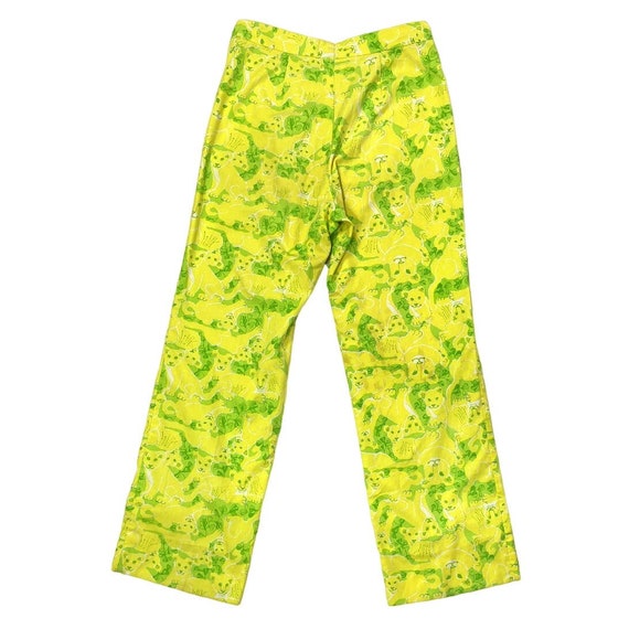 1970s Lily Pulitzer Novelty Panther Print Pants |… - image 2