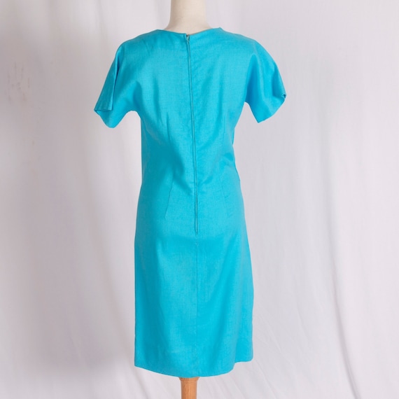 1960s Blue Fish Dress | Bust 36" | Embroidered | Vintage - Etsy
