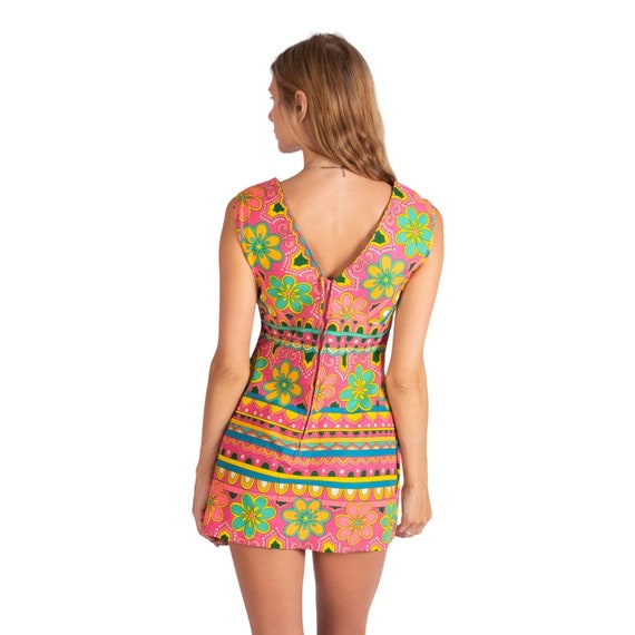 1960s Mod Mini Dress | Bust 38-40