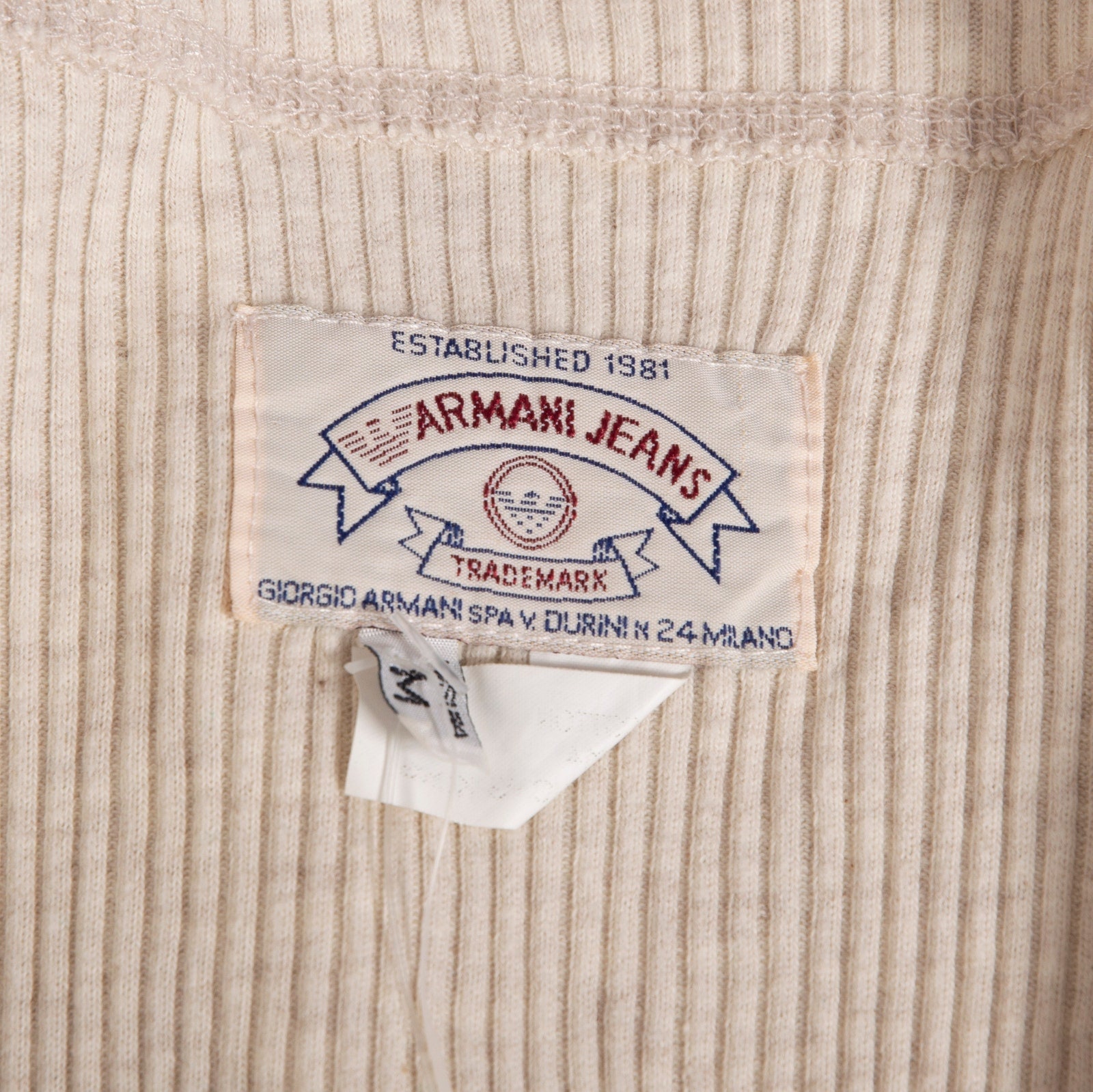 90s Armani Cream Cardigan Top | Bust 32-38