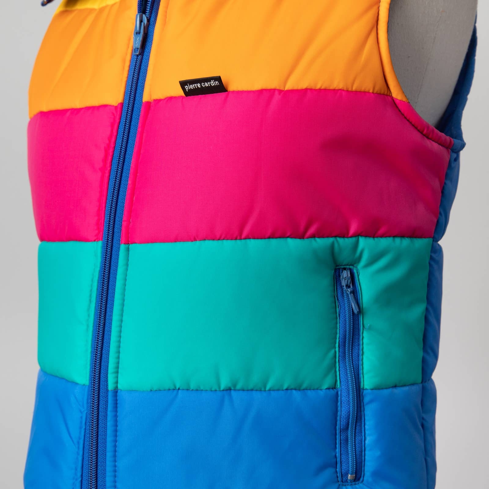 Pierre Cardin zip-up collar jacket in blue