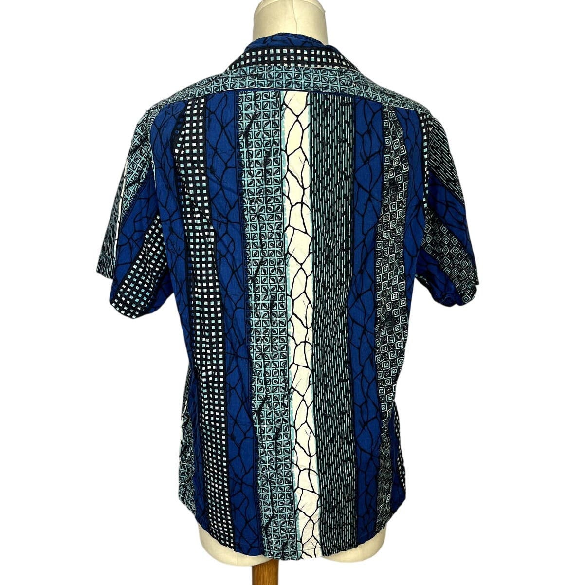 1950s Mens Catalina Hawaiian Shirt | Blue Floral | Chest 40