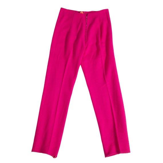 古着 vintage 90s ピンク リボン ホット サテン パンツ 美品 1960 年代 ホット ピンク パンツ | ウエスト 30 インチ | ヴィンテージ