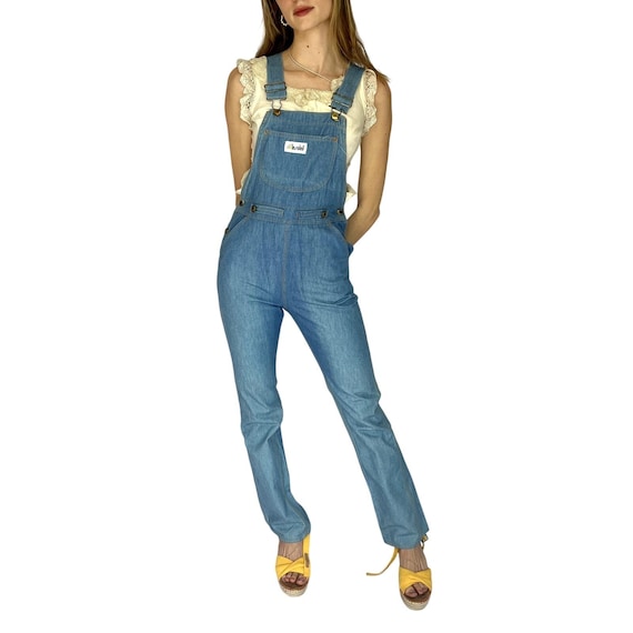 1970s Denim Overalls | Cotton | Small | Vintage