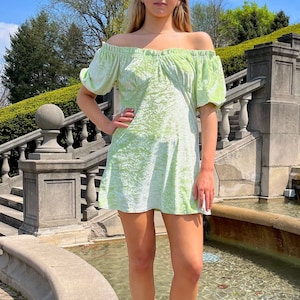 Arsenic Green Dress - Etsy Arsenic Green Dress - Etsy