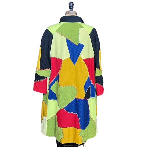 60s Patchwork “Crazy Quilt” Coat | Bust 46” | VTG… - image 2