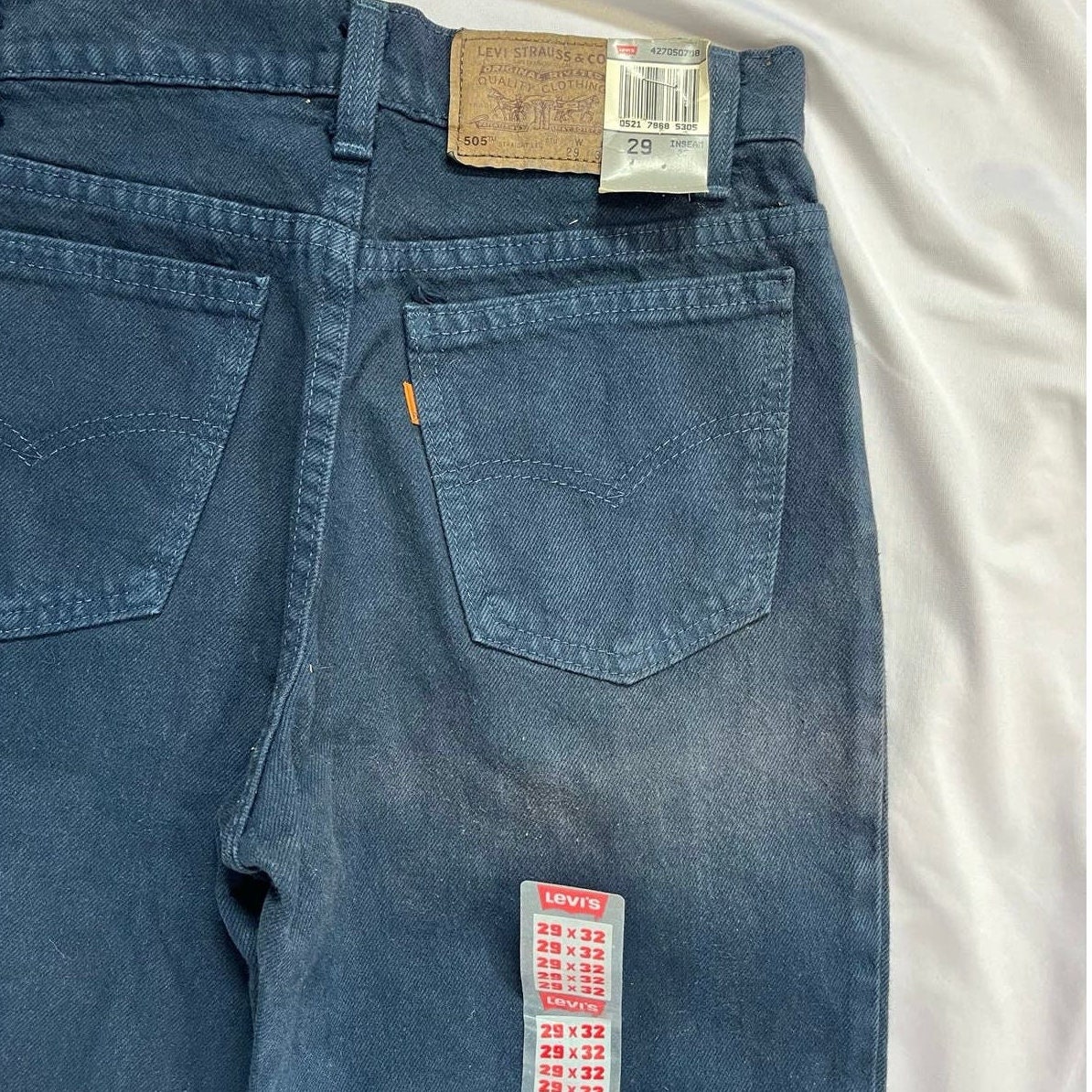 Buy 1980s Deadstock Dark Wash 505 Levi's | Waist 29 | Inseam 32