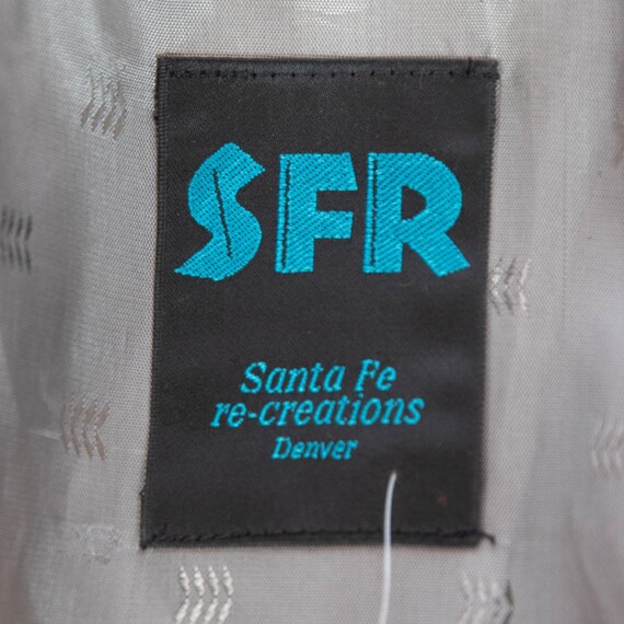 1980s Black & Silver Patchwork Jacket | Fringe | … - image 4