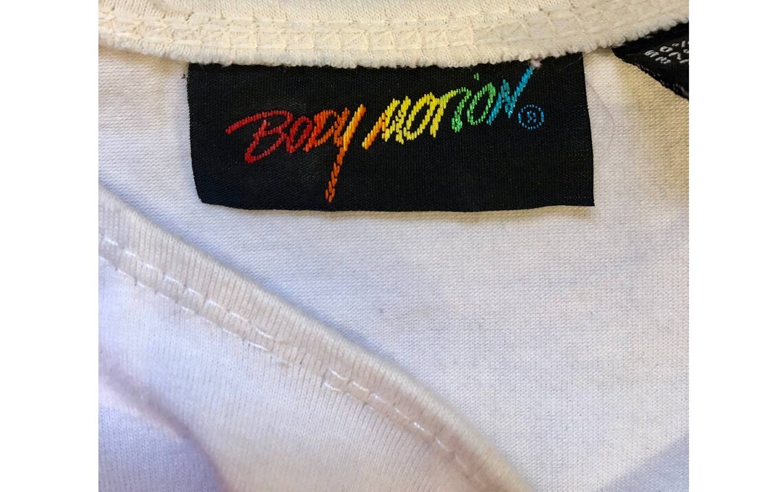 80s Colorblock Bodysuit | Rainbow and Black | Vintage VTG| Modern Small ...