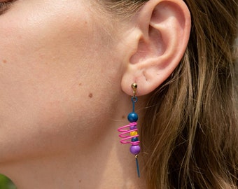 80s Swirl Earrings | VTG Vintage