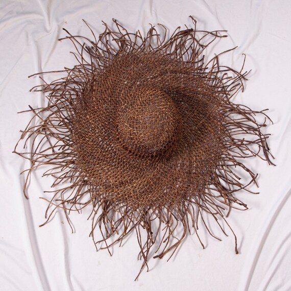 1990s Wide Brim Floppy Hat | Maurizio Spataro | Raffia Sun  display picture 1