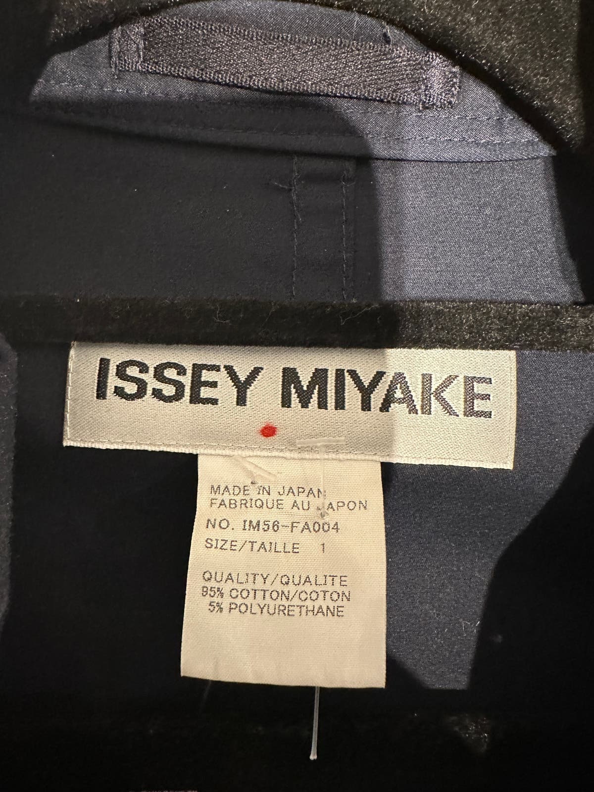 1990s Issey Miyake Navy Blue Trench Coat | Bust 38 | Waist