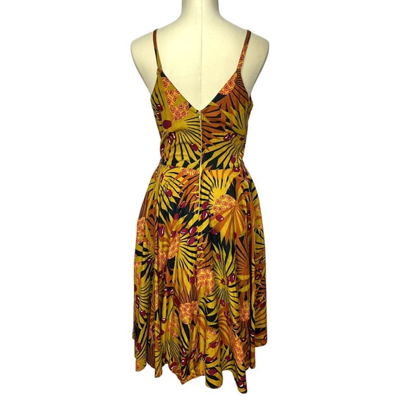 1980s does 50s Pineapple Print Sun Dress | Small … - image 2