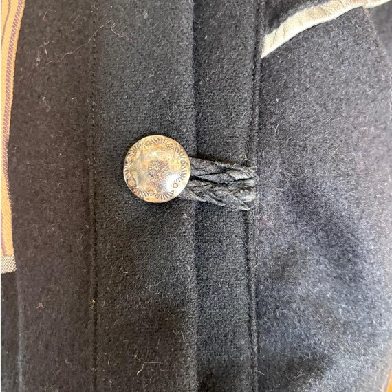 1980s Black & Silver Patchwork Jacket | Fringe | … - image 7