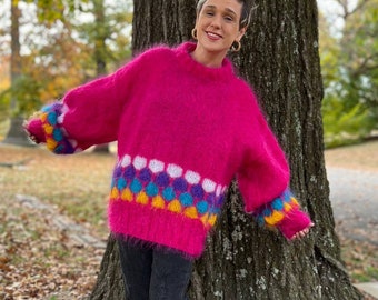 70sEUROPE IMPORT VINTAGE MOHAIR KNIT XL | www.jarussi.com.br