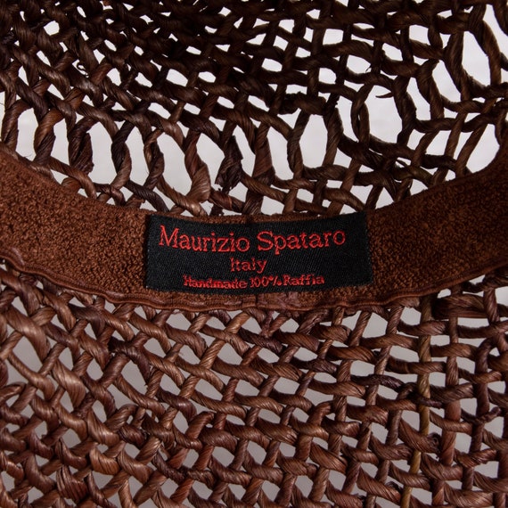 1990s Wide Brim Floppy Hat | Maurizio Spataro | Raffia Sun  display picture 3