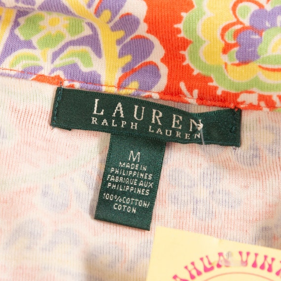 ralph lauren orange paisley dress Lauren Ralph Lauren Blue Orange Paisley Print Fit & Flare Dress Size Medium