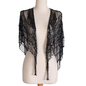1990s Beaded Shrug | One Size | Vintage