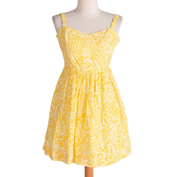 Y2k Lilly Pulitzer Mini Dress | Bust 30-32" | Yellow | Sun Dress | Vintage - Etsy Y2k Lilly Pulitzer Mini Dress | Bust 30-32" | Yellow | Sun Dress | Vintage - Etsy