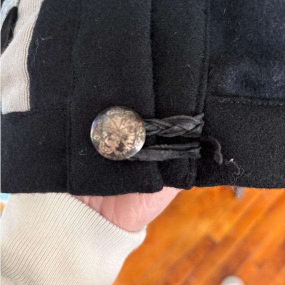 1980s Black & Silver Patchwork Jacket | Fringe | … - image 5