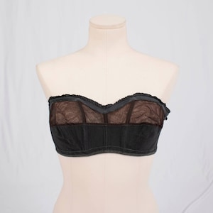 1950s Black Bandeau | 38B | VTG