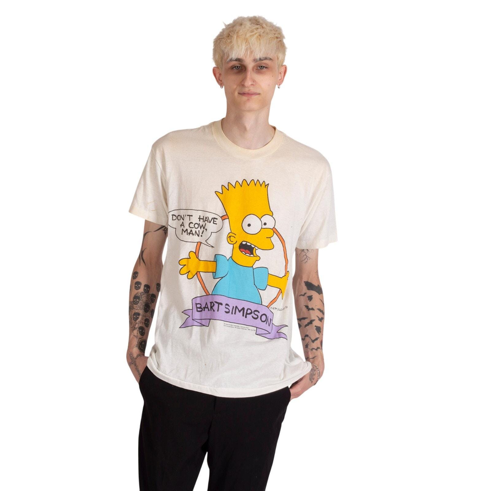 Camiseta vintage de Bart Simpson de los años 90 / Grande / No tengo vaca /  Vintage - Etsy México, image size:1600x1600