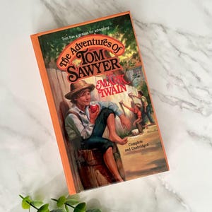 Vintage Hardcover The Adventures of Tom Sawyer by Mark Twain, Tor Classics Collection, First Tor Edition 1989