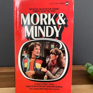 Vintage Mork & Mindy Book by Ralph Church, Robin Williams TV Series Adaptation Novel with Photos
