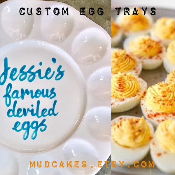 Personalized Deviled Egg Plate Etsy