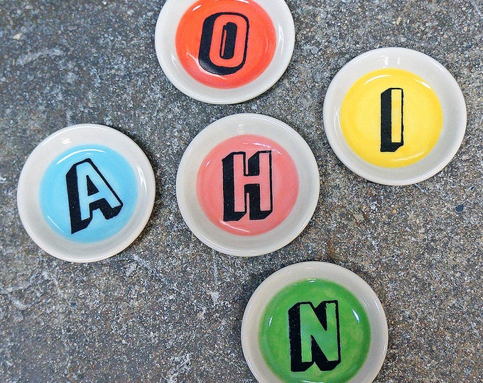 Featured listing image: The Littlest Personalized Ring Dish - Personalized Bridesmaid Gifts - Personalized Jewelry Dish - Monogram Ring Dish Because It's Adorable