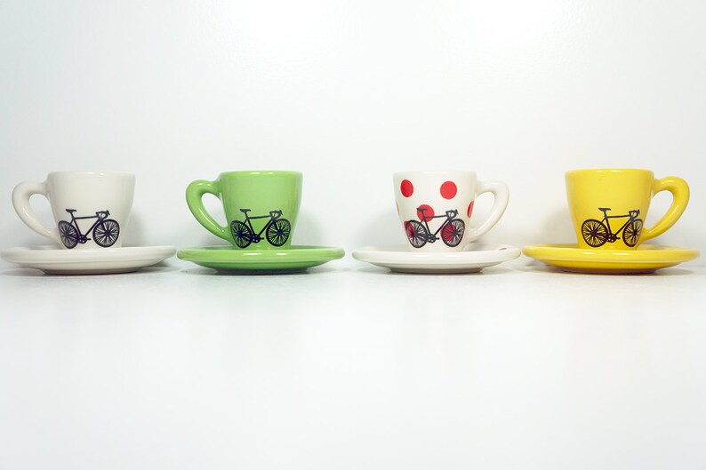 Tour De France. Never Dull & Always Awesome Espresso Cups With - Etsy
