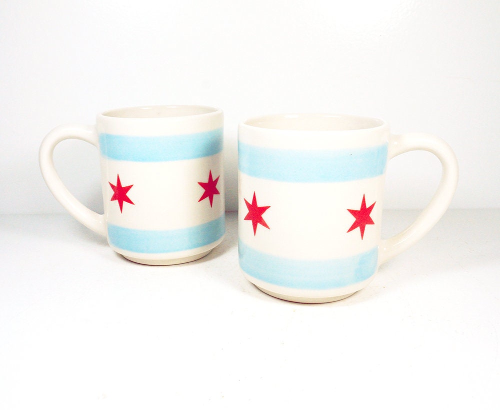 STACKABLE single fantastic 15oz coffee mug/tea mug with a Chicago