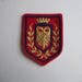 Vintage Double Eagle Crest Coat of Arms Applique Patch Navy Gold Red Sew On NOS