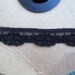 Stretch LACE 5/8 BLACK Scalloped Lingerie Lace Headband 5 yds
