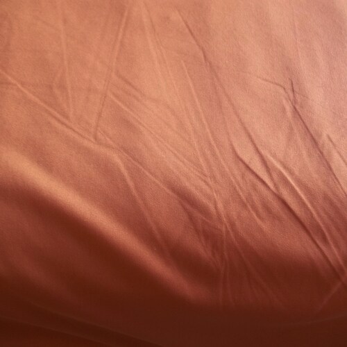 8 yds. Vintage shops Burnished Pastel Orange Geranium QIANA Silky Knit Nylon 60 Wide