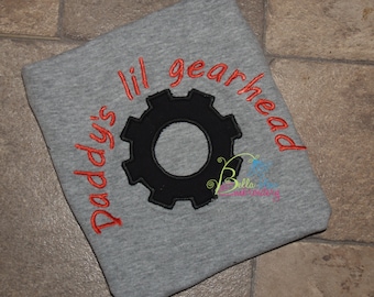 Custom Baby Onesie, Custom Baby tee, Custom Daddys Little Gear Head Baby Tee perfect for Car Enthusiasts Custom shirt